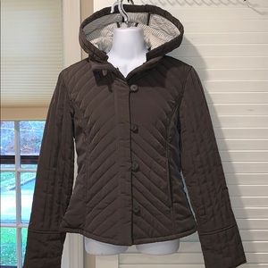 Olive green quilted jacket